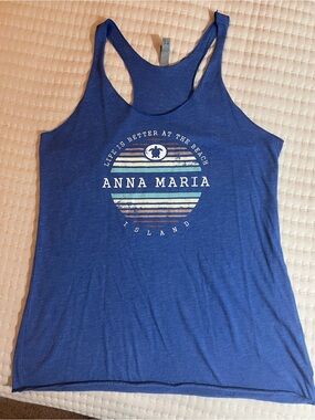 Next Level Apparel Blue Anna Maria Racerback Tank